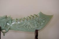 Carved Jade Dragon Handled Ceremonial Object on Plinth (8 of 11) Carved Jade Dragon Handled Ceremonial Object on Plinth (8 of 11)
