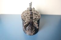 Scandinavian / Norwegian 'Folk Art' Baroque / Acanthus carved tine box c.1885 (38 of 53) Scandinavian / Norwegian 'Folk Art' Baroque / Acanthus carved tine box c.1885 (38 of 53)