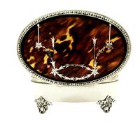 Sterling Silver & Tortoiseshell 5" Trinket Box - Mappin & Webb 1931 (7 of 10) Sterling Silver & Tortoiseshell 5" Trinket Box - Mappin & Webb 1931 (7 of 10)