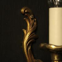 French Pair Of Single Gilded Antique Wall Lights (8 of 10) French Pair Of Single Gilded Antique Wall Lights (8 of 10)