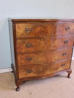 Antique Burr Walnut Shaped Front Chest of Drawers (2 of 7) Antique Burr Walnut Shaped Front Chest of Drawers (2 of 7)