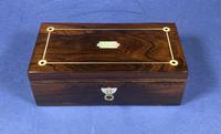 William IV Rosewood Glove Box With Inlay (5 of 12) William IV Rosewood Glove Box With Inlay (5 of 12)