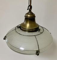 Original Holophane Flying Saucer Glass Pendant Light (2 of 11) Original Holophane Flying Saucer Glass Pendant Light (2 of 11)