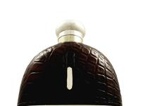 Antique Silver Plated & Crocodile Leather Hip Flask c.1900 (5 of 9) Antique Silver Plated & Crocodile Leather Hip Flask c.1900 (5 of 9)