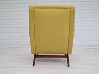 Danish high-backed armchair, reupholstered, 70s (12 of 14) Danish high-backed armchair, reupholstered, 70s (12 of 14)