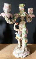 Fine Pair of Winged Cherub Porcelain Candlesticks c.1880 (7 of 11) Fine Pair of Winged Cherub Porcelain Candlesticks c.1880 (7 of 11)