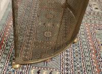 Victorian Arts & Crafts Brass Curved Fire Guard, Spark Screen (4 of 5) Victorian Arts & Crafts Brass Curved Fire Guard, Spark Screen (4 of 5)