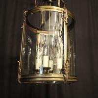 French Large Brass Four Light Antique Lantern (10 of 10) French Large Brass Four Light Antique Lantern (10 of 10)