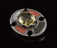 Antique Scottish Agate and Citrine Brooch, Sterling Silver (3 of 11) Antique Scottish Agate and Citrine Brooch, Sterling Silver (3 of 11)