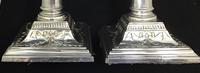 Victorian Silver Plated Corinthian Column Candlesticks. (4 of 9) Victorian Silver Plated Corinthian Column Candlesticks. (4 of 9)
