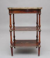 19th Century Mahogany & Inlaid Three Tier Etagere Table (7 of 11) 19th Century Mahogany & Inlaid Three Tier Etagere Table (7 of 11)
