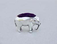 Small Edwardian Sterling Silver Elephant Pin Cushion by the Boots Company, Birmingham 1908 (2 of 5) Small Edwardian Sterling Silver Elephant Pin Cushion by the Boots Company, Birmingham 1908 (2 of 5)