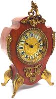 Antique French Mahogany & Ormolu Boulle Mantel Clock Shield Boulle Case. (7 of 7) Antique French Mahogany & Ormolu Boulle Mantel Clock Shield Boulle Case. (7 of 7)