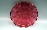 Late Victorian Cranberry Glass Card Tray / Trinket Dish - Val St Lambert (4 of 6) Late Victorian Cranberry Glass Card Tray / Trinket Dish - Val St Lambert (4 of 6)