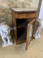 Single Burr Walnut Cabinet with Marble Top (5 of 7) Single Burr Walnut Cabinet with Marble Top (5 of 7)