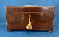 George III Mahogany Twin Canister Tea Caddy (4 of 17) George III Mahogany Twin Canister Tea Caddy (4 of 17)