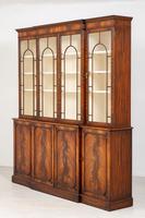 Regency Style 4 Door Breakfront Mahogany Bookcase (8 of 9) Regency Style 4 Door Breakfront Mahogany Bookcase (8 of 9)