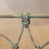 Blue Verdigris Platform Style Victorian Antique Single Bed (3 of 8) Blue Verdigris Platform Style Victorian Antique Single Bed (3 of 8)