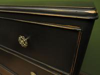 Art Deco Black Painted Chest of Drawers, Gothic Shabby Chic (10 of 13) Art Deco Black Painted Chest of Drawers, Gothic Shabby Chic (10 of 13)