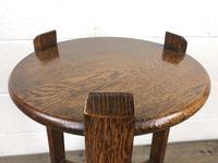 Early 20th Century Antique Oak Circular Side Table with shelf (6 of 9) Early 20th Century Antique Oak Circular Side Table with shelf (6 of 9)