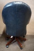 Directors Blue Leather Chesterfield Captains Office Chair (9 of 12) Directors Blue Leather Chesterfield Captains Office Chair (9 of 12)