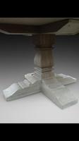 Impressive 6ft diameter sand blasted oak dining table (2 of 4) Impressive 6ft diameter sand blasted oak dining table (2 of 4)