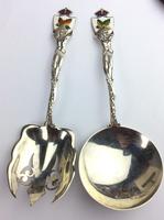 Sterling Silver Canadian Servers "Enamel" with Indian Motifs Available Worldwide (5 of 11) Sterling Silver Canadian Servers "Enamel" with Indian Motifs Available Worldwide (5 of 11)