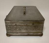 Rare Antique Victorian Etched Steel Strongbox Safe with Key (5 of 14) Rare Antique Victorian Etched Steel Strongbox Safe with Key (5 of 14)