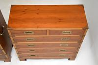 Pair of Yew Wood Military Campaign Style Chests (11 of 14) Pair of Yew Wood Military Campaign Style Chests (11 of 14)