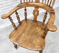 Antique Broadarm Windsor Armchair in Ash & Elm (5 of 7) Antique Broadarm Windsor Armchair in Ash & Elm (5 of 7)