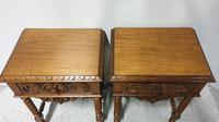Pair of French Walnut Bedside Lamp Tables (10 of 10) Pair of French Walnut Bedside Lamp Tables (10 of 10)