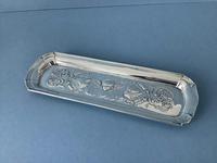 Antique Edwardian Art Nouveau Silver Tray (4 of 4) Antique Edwardian Art Nouveau Silver Tray (4 of 4)