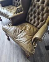 Pair of Leather Wing Chairs (4 of 10) Pair of Leather Wing Chairs (4 of 10)