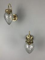 Pair of Edwardian Cut Glass Brass Wall Lights, Rewired (9 of 11) Pair of Edwardian Cut Glass Brass Wall Lights, Rewired (9 of 11)