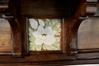 Large Decorative Victorian Walnut Tiled Fireplace (7 of 7) Large Decorative Victorian Walnut Tiled Fireplace (7 of 7)