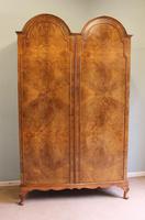 Burr Walnut Dome Top Double Hanging Wardrobe (9 of 9) Burr Walnut Dome Top Double Hanging Wardrobe (9 of 9)