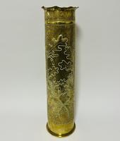 Large Trench Art Shell Case Stick Stand