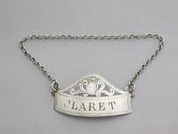 George III Irish Silver Wine Label ' Claret' by Benjamin Tait, Dublin c.1790 (4 of 9) George III Irish Silver Wine Label ' Claret' by Benjamin Tait, Dublin c.1790 (4 of 9)