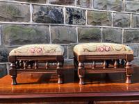 Pair of Antique Mahogany Foot Stools (6 of 7) Pair of Antique Mahogany Foot Stools (6 of 7)