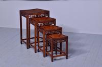 Nest of 3 Chinese Qing Dynasty Rosewood & Burr Wood Tables (7 of 11) Nest of 3 Chinese Qing Dynasty Rosewood & Burr Wood Tables (7 of 11)