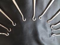Ten Silver Handled Button Hooks. All Are Birmingham Assayed with the Anchor Mark. Dated from 1848/1899/1904/1910 Others with Rubbed Marks (6 of 6) Ten Silver Handled Button Hooks. All Are Birmingham Assayed with the Anchor Mark. Dated from 1848/1899/1904/1910 Others with Rubbed Marks (6 of 6)