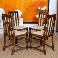 Oak Gateleg Dining Table & 4 Chairs Arts Crafts (4 of 17) Oak Gateleg Dining Table & 4 Chairs Arts Crafts (4 of 17)