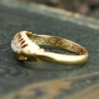 The Antique Edwardian Engraved Gold & Five Diamond Ring (4 of 8) The Antique Edwardian Engraved Gold & Five Diamond Ring (4 of 8)