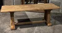 French Bleached Oak Trestle Farmhouse Dining Table (7 of 18) French Bleached Oak Trestle Farmhouse Dining Table (7 of 18)