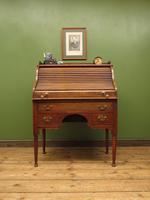 Antique Oak Roll Top Writing Desk, Tambour Front Bureau Desk (11 of 20) Antique Oak Roll Top Writing Desk, Tambour Front Bureau Desk (11 of 20)