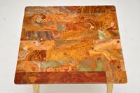 1950’s Vintage Brass & Onyx Side Table (5 of 5) 1950’s Vintage Brass & Onyx Side Table (5 of 5)