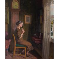 Robert Panitsch, Interior Scene with Pensive Woman (5 of 10) Robert Panitsch, Interior Scene with Pensive Woman (5 of 10)