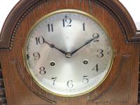 Solid Oak Hat Shaped Mantel Clock 8-day by Hac Westminster Chime (8 of 10) Solid Oak Hat Shaped Mantel Clock 8-day by Hac Westminster Chime (8 of 10)