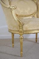 Pair of 19th Century French Gilt Louis XVI Style Armchairs (7 of 19) Pair of 19th Century French Gilt Louis XVI Style Armchairs (7 of 19)