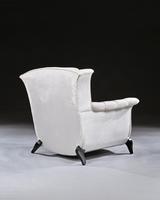 Unusual Pair of French Art Deco Ebonised Armchairs in a Crushed Velvet (5 of 8) Unusual Pair of French Art Deco Ebonised Armchairs in a Crushed Velvet (5 of 8)